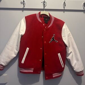 Jordan Kids Red and White Jacket
